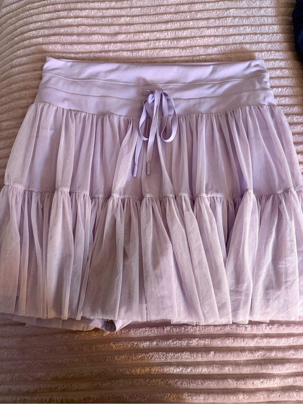 POPFLEX Lavender Tiered Skort with Drawstring